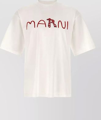 Marni cotton logo short-sleeve t-shirt