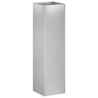 vidaXL Macetero De Jard&iacute;n Plateado 20 X 20 X 75 Cm Acero Galvanizado Vidaxl