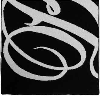 Balenciaga Winter Scarves, male, Black, Size: ONE SIZE Big B Scarf