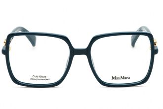 Max Mara MM5108H Rectangular Logo-Plaque Eyeglasses - Turquoise
