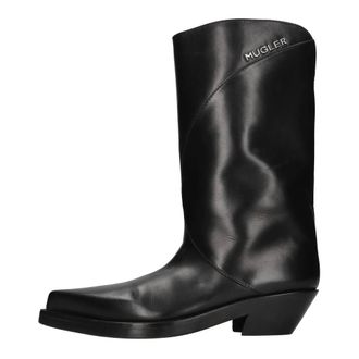 MUGLER Dames, Schoenen, Zwart, Maat: 37 EU Leer