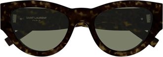 Saint Laurent Sunglasses Sl M94 008 Brown/Dark Green Women