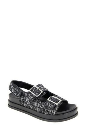 BCBGeneration Beena Platform Sandal in Black-White Boucle at Nordstrom Rack, Size 7