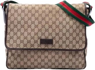 Gucci Pre-owned Vintage Crossbody Bag - Dames - Pre-owned - Beige - Maat: ONE Size Leer