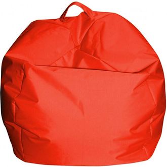Talamo Italia Talamo Italia - Dmora Pouf élégant, couleur orange, Mesure 65 x 50 x 65 cm