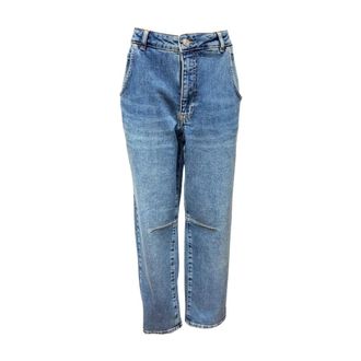 Oui Straight Fit Jeans, female, Blue, M, Straight Jeans