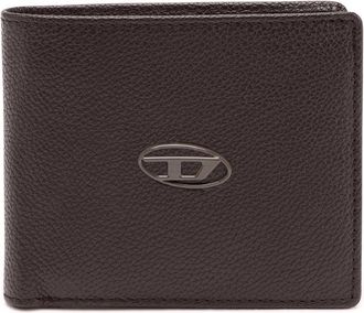 Diesel Bi-fold wallet in grainy leather - Small Wallets - Man - Brown