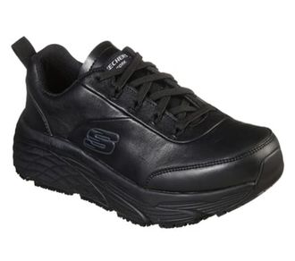 Skechers Womens Max Cushioning Elite Sr Kajus Sneaker, Black Leather/Synthetic, 5.5 UK