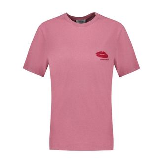 Isabel Marant Womens Zewel T-Shirt Pink Cotton