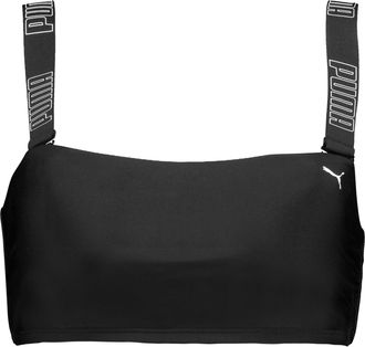 Puma Bandeau-Bikini-Top PUMA PUMA SWIM WOMEN BANDEAU TOP, Damen, Gr. XL, N-Gr, schwarz, Obermaterial: 80% Polyamid, 20% Elasthan, Bikini-Oberteile Bandeau-