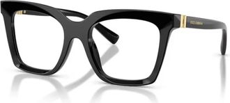 Dolce & Gabbana Zwarte Brillen DG 3417 Zonnebril - unisex - Brillen - Zwart - 54 MM - Accessoires