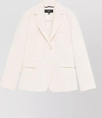 Max Mara nylon silk single breasted jacket long sleeves