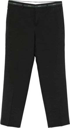 Gucci Wool Straight Leg Pants - Heren - Straight fit broeken - Zwart - M - Wol - Broeken