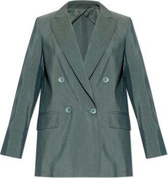 Max Mara Albata Blazer - Dames - Blazers - Groen - XS - Katoen - Jassen