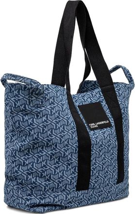 Karl Lagerfeld logo-print tote bag - Blue