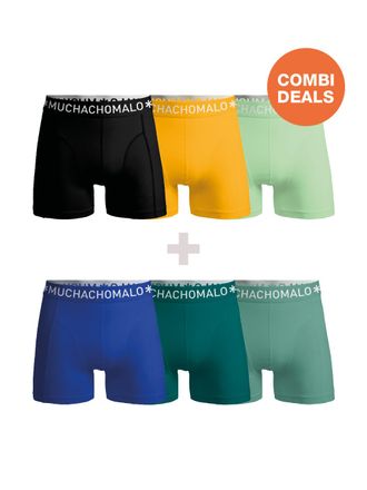 Muchachomalo Heren Boxershorts - 3+3 Pack - Mannen Onderbroeken