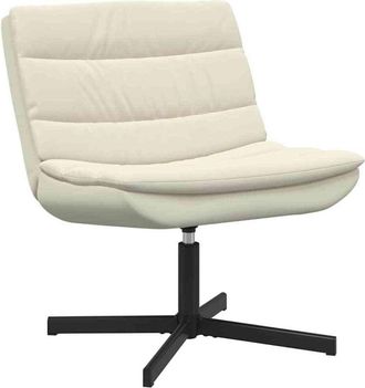 vidaXL Vidaxl - Silla Giratoria Crema 63 X 75 X 76 Cm Cuero Sint&eacute;tico