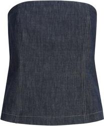 Brunello Cucinelli Bandeau top in Denim at Nordstrom, Size Xx-Small Eu