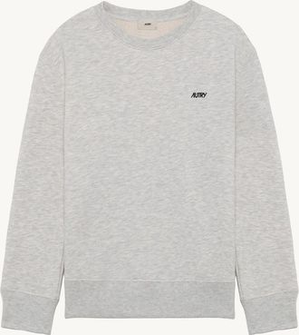 Autry FELPA GIROCOLLO IN COTONE CON LOGO RICAMATO UOMO