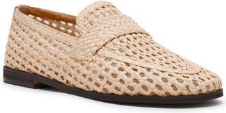 Steve Madden Stewart Raffia Loafer in Natural at Nordstrom, Size 7.5