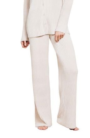 Barefoot Dreams CozyChic Ultra Lite Wave Rib Lounge Pants in Stone at Nordstrom Rack, Size X-Large