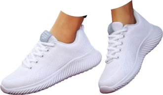 Generic Orthopedic Shoes for Women 2026 Wide Width Soft Sole Mesh Cushion Sole Comfortbale Wedge Sneakers Breathable Slip On Arch Support Non-Slip Shoes Knit 