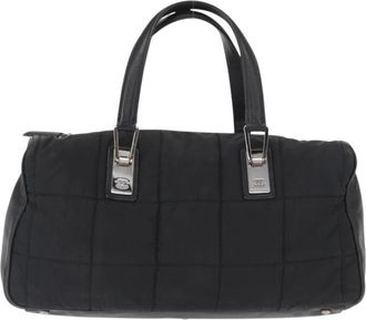 Chanel Pre-owned Handbags, female, Black, Size: ONE SIZE Pre-owned Vintage Large Travel Bag