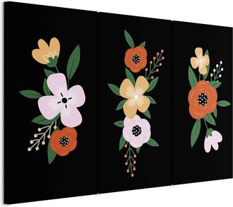 OEM Pintura - Floraci&oacute;n Colorida (3 Partes)