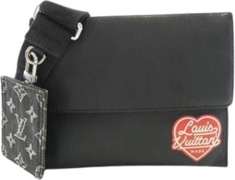 Louis Vuitton Pre-owned Cross Body Bags, female, Black, Size: ONE SIZE Pre-owned Vintage Denim Shoulder Bag