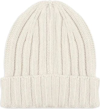 John Galliano ribbed-knit beanie - men - Virgin Wool - One Size - Neutrals