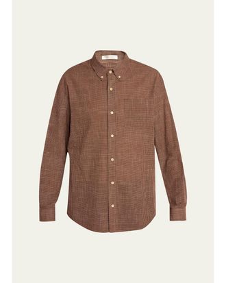 The Row Mens Pompeo Cotton Check Sport Shirt