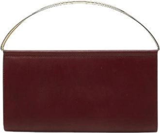 Cartier Pre-owned Clutches, female, Red, Size: ONE SIZE Pre-owned Must Line Long Wallet