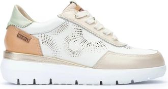Pikolinos Rueda Vetersneaker voor de zomer - Dames - Sneakers - Wit - 41 EU - Leer - Schoenen