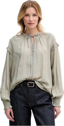 Mos Mosh Viscose Blouse - Dames - Blouses - Groen - XS - Overhemden