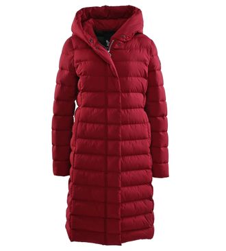 Fuchs Schmitt Steppmantel FUCHS SCHMITT Steppkurzmantel, Damen, Gr. 50, rot, Web, Obermaterial: 100% Polyester, clean, unifarben, regular fit lang, Rundhals, einges