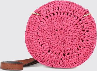 Chlo&eacute; Borsa a tracolla in rafia crochet