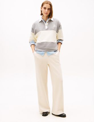 Tommy Hilfiger Womens Straight Leg Sweatpant - Beige - XL