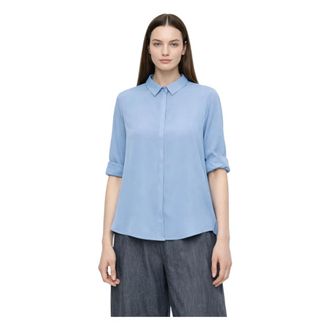 Imperial Shirts, female, Blue, Size: XS Long-sleeve Shirt