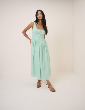 Nobody's Child Mint Green Cora Midi Dress