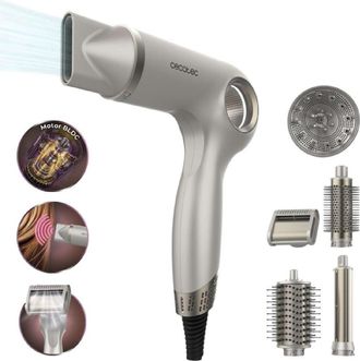 Cecotec Cecotec Secador De Pelo Iones Con 6 Accesorios Dryglam Waves 6in1 Sensor. 1400w, 110000rpm, Tecnolog&iacute;a De Sensor De Distancia