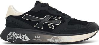 Premiata Lauryn Black Suede Blend Sneakers