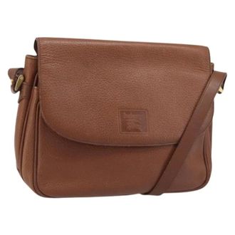Burberry Pre-owned Cross Body Bags, female, Brown, Size: ONE SIZE Pre-owned Leather Shoulder Bag