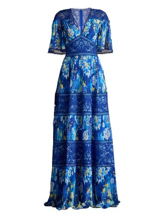 Tadashi Shoji Cyra dress - women - Polyester - 14 - Blue