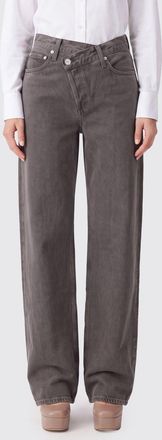 A Gold E Jeans baggy Arc Criss Cross in denim di cotone a vita media
