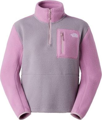 The North Face Yumiori 1/4 Zip Fleecepullover f&uuml;r Damen | rosa/lila