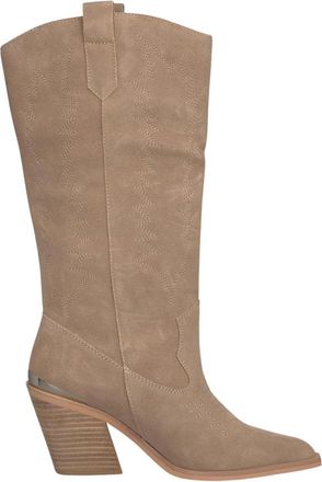Alma En Pena Geborduurde cowboyhak laars - Dames - Cowboylaarzen - Beige - 41 EU - Schoenen