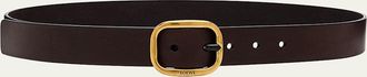 Loewe Buckle Calf Leather Belt