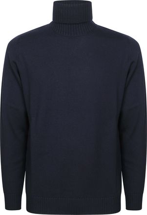 Drumohr Merino Smooth Tubular Merino Wool Turtleneck Sweater