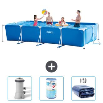 Intex Piscina Con Estructura Rectangular - 450x220x84 Cm - 6-piezas S21258