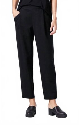 Eileen Fisher Taper Ankle Pant In Black